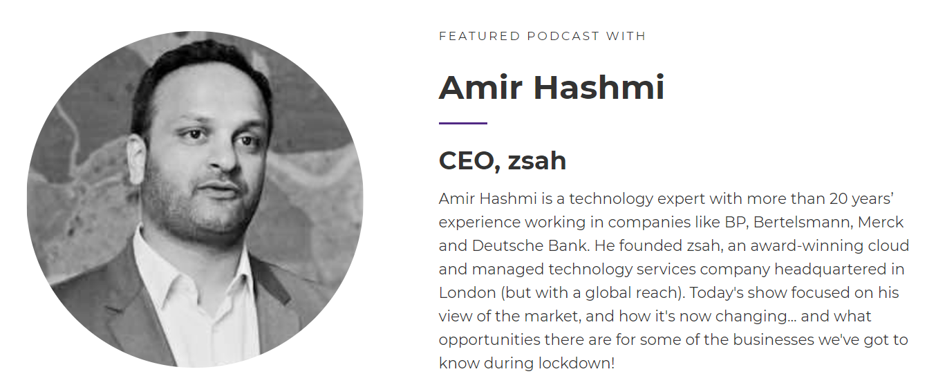 Amir zsah tech talks